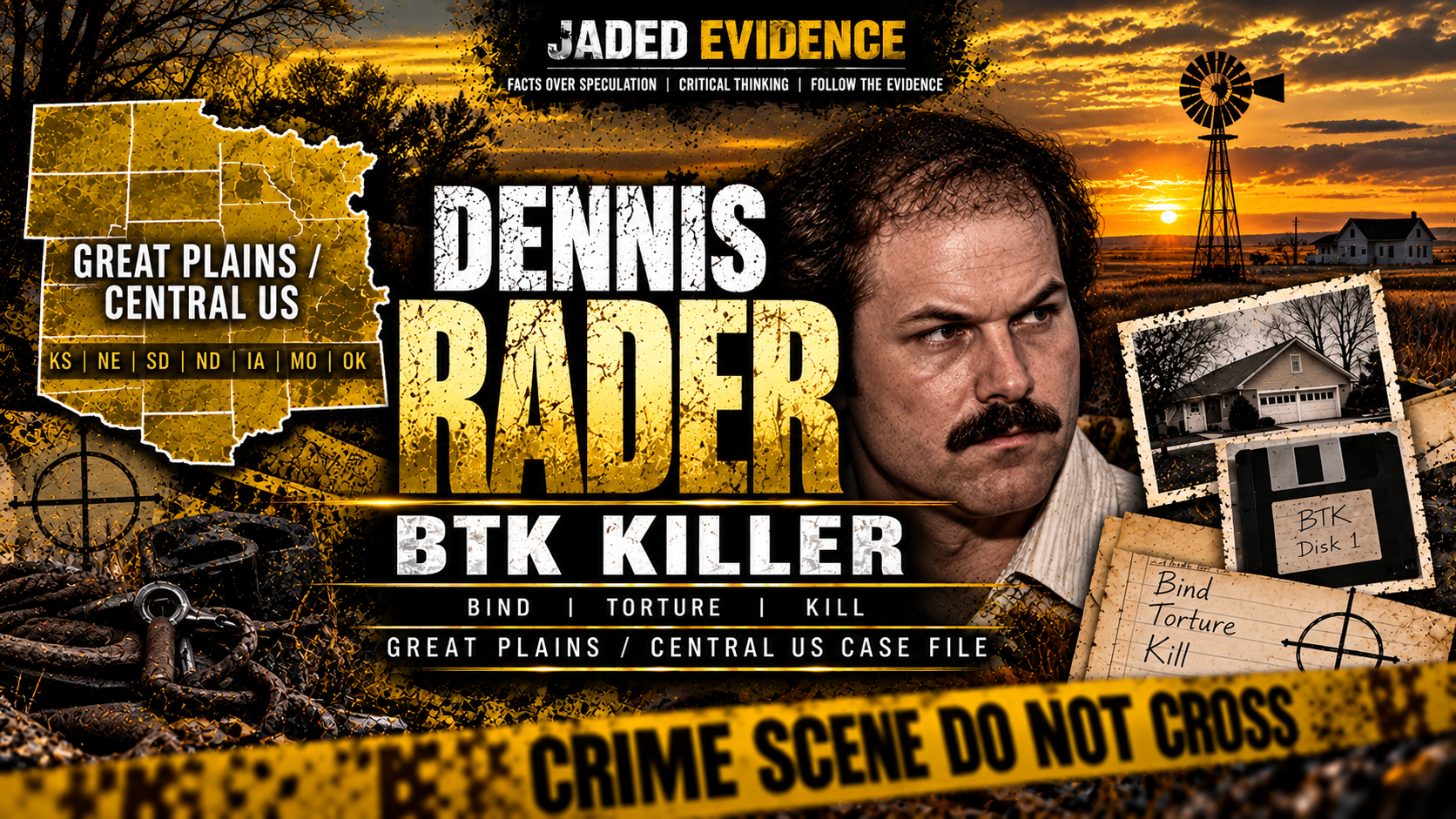 Jaded Evidence John Edward Robinson Internet Serial Killer header image.