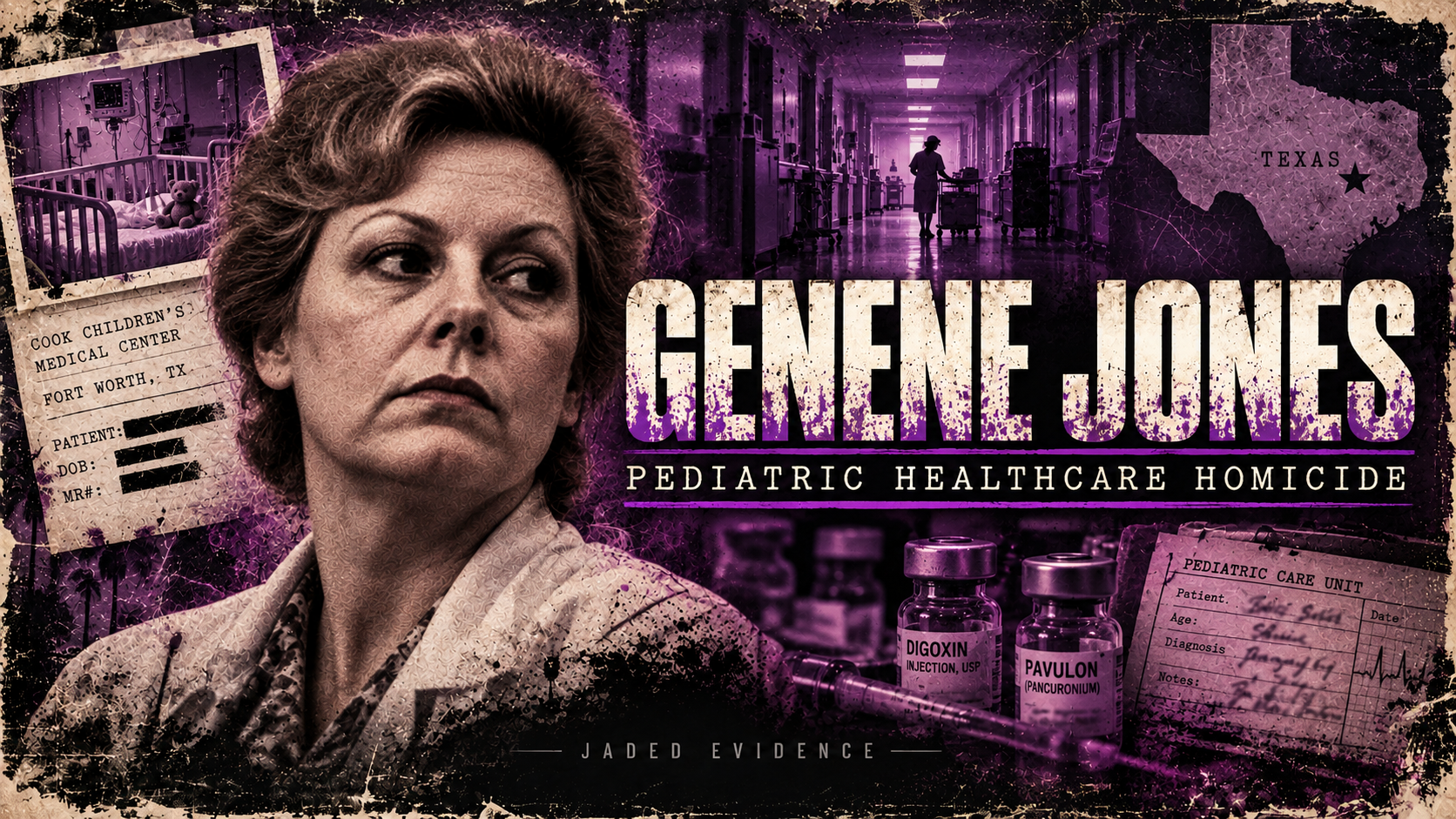 Jaded Evidence Genene Jones South / Southeast case header.