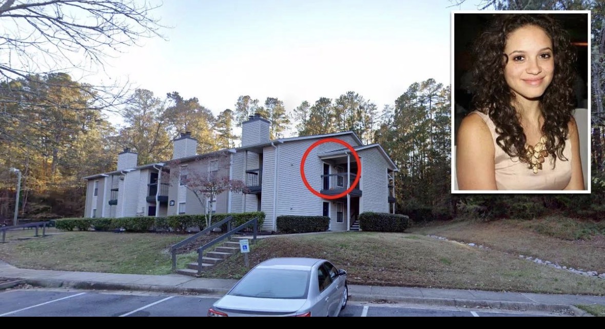 Apartment exterior associated with the Faith Hedgepeth murder investigation