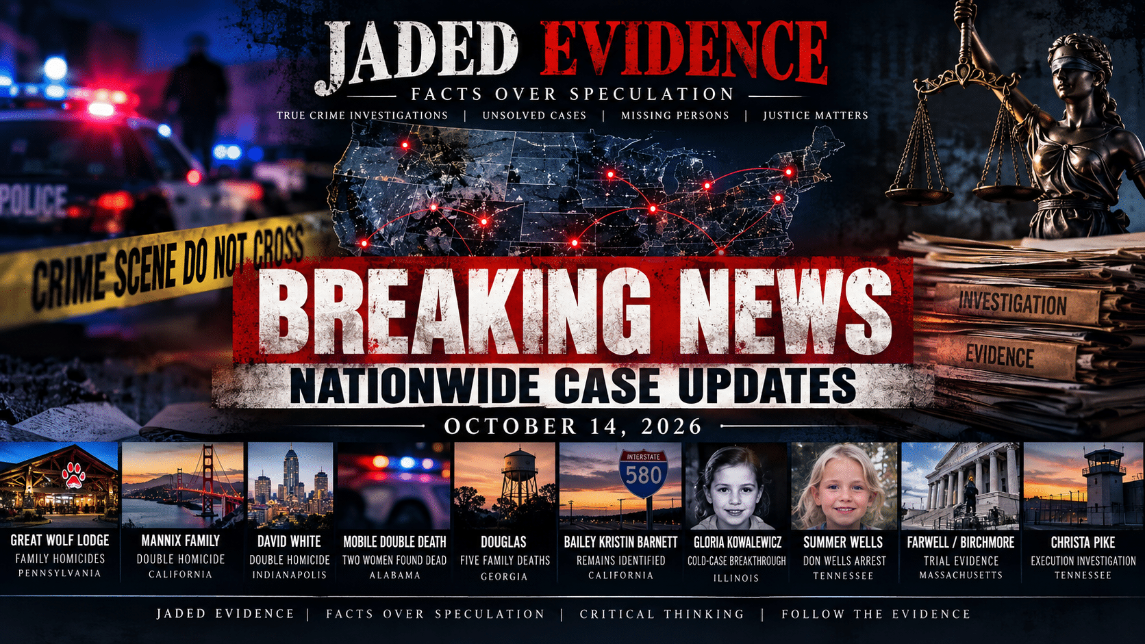 BREAKING NEWS: Nationwide Homicide, Filicide & Trial Updates — October 14, 2026